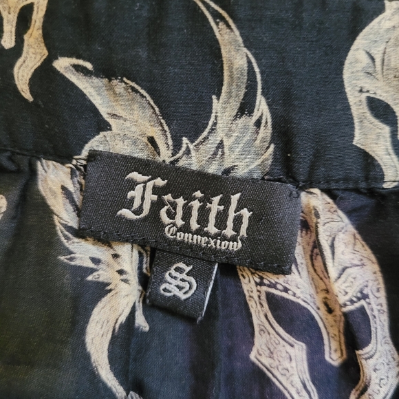 Faith Connexion Viking Helmet Print Tank, VGUC, Size S - Picture 5 of 6